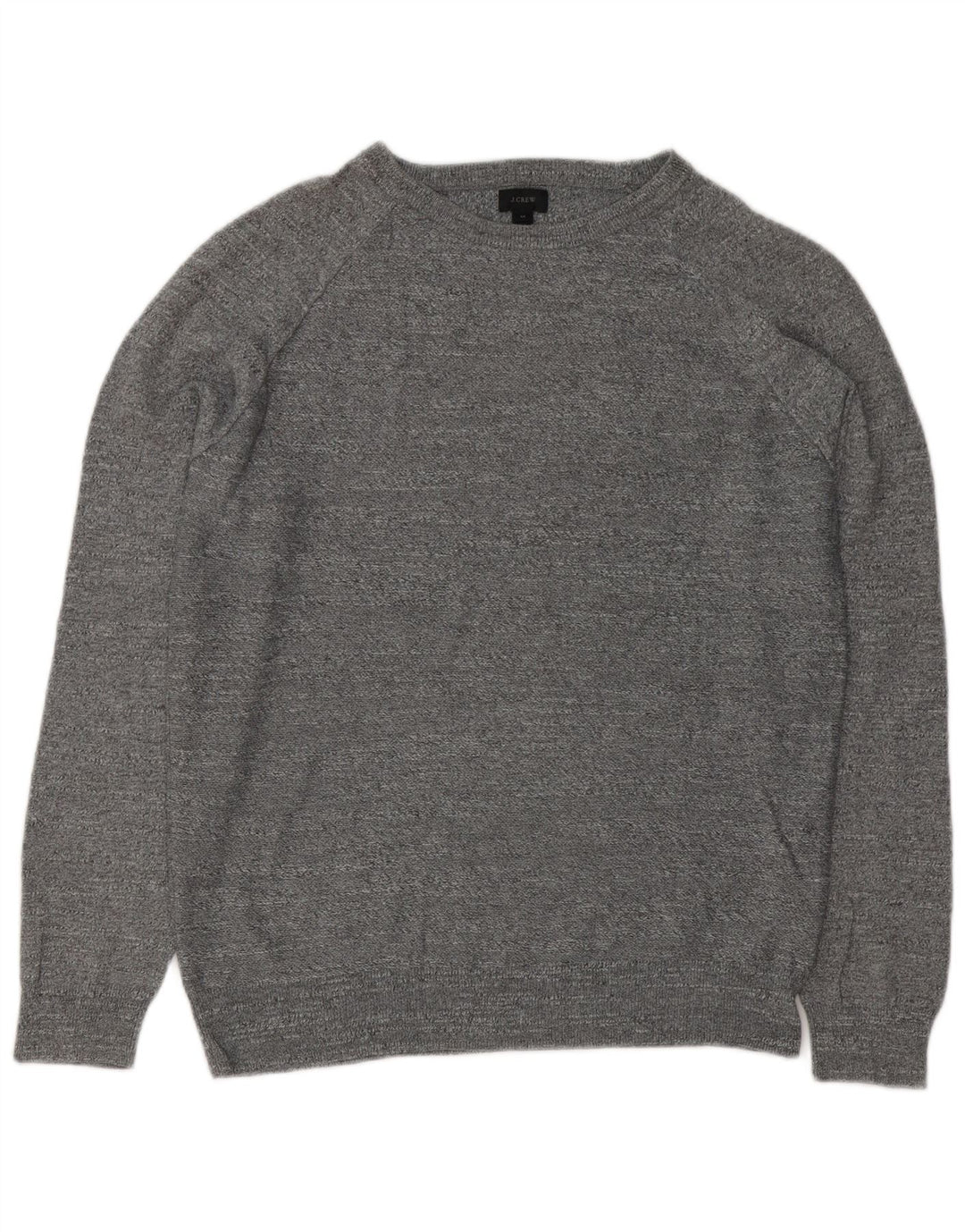 J. Crew Maglione girocollo da uomo in cotone screziato grigio medio