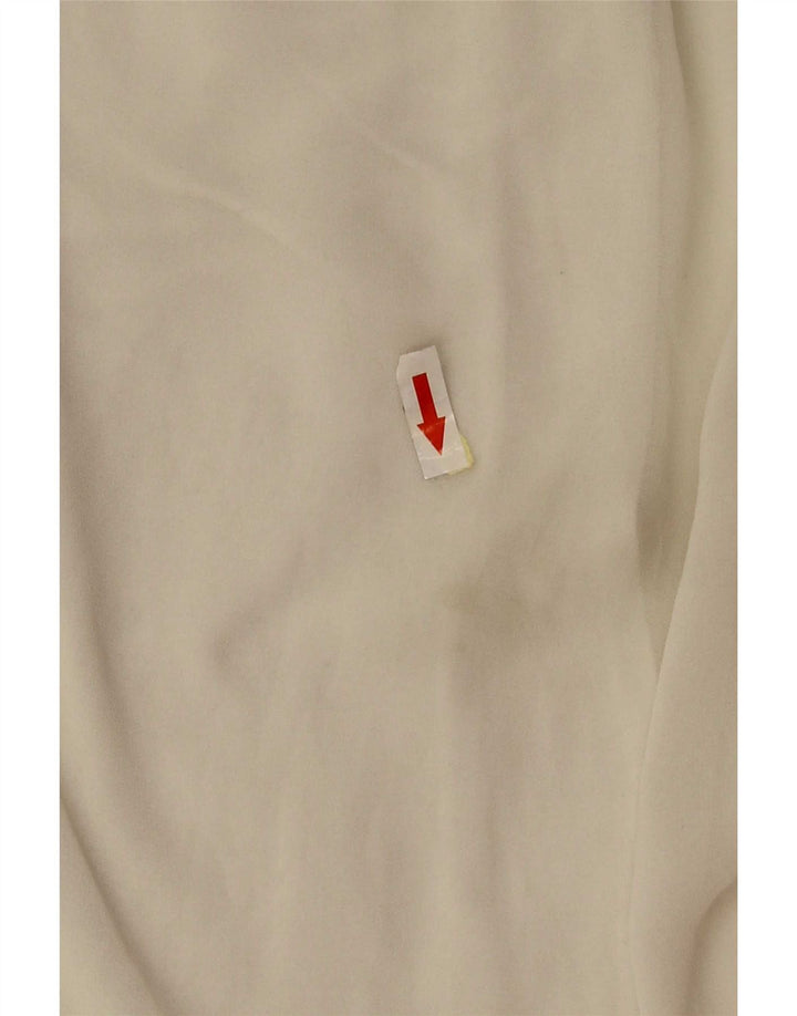Blusa oversize da donna Zara Top UK 14 Poliestere bianco medio