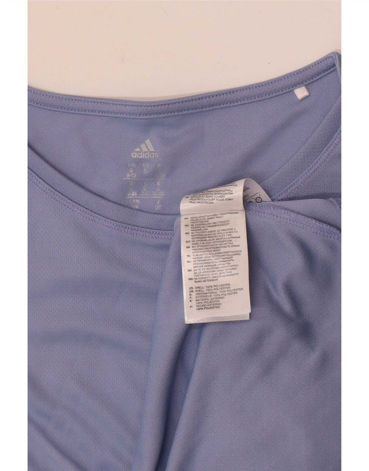 Maglietta da corsa da donna Adidas Top UK 8/10 piccola poliestere viola
