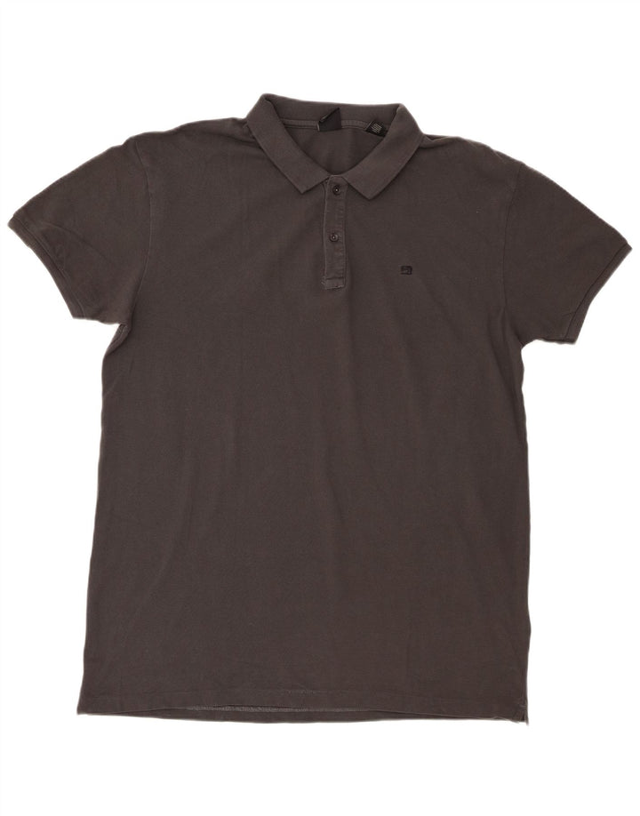 Polo da uomo Scotch & Soda 2XL in cotone grigio