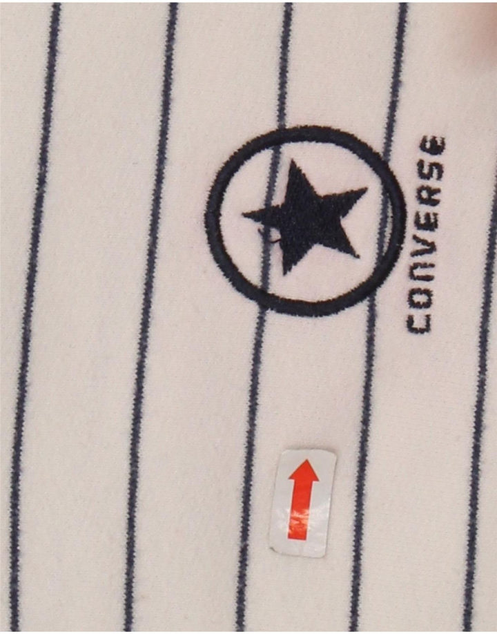 Giacca da tuta da uomo CONVERSE 2XL cotone a righe bianche