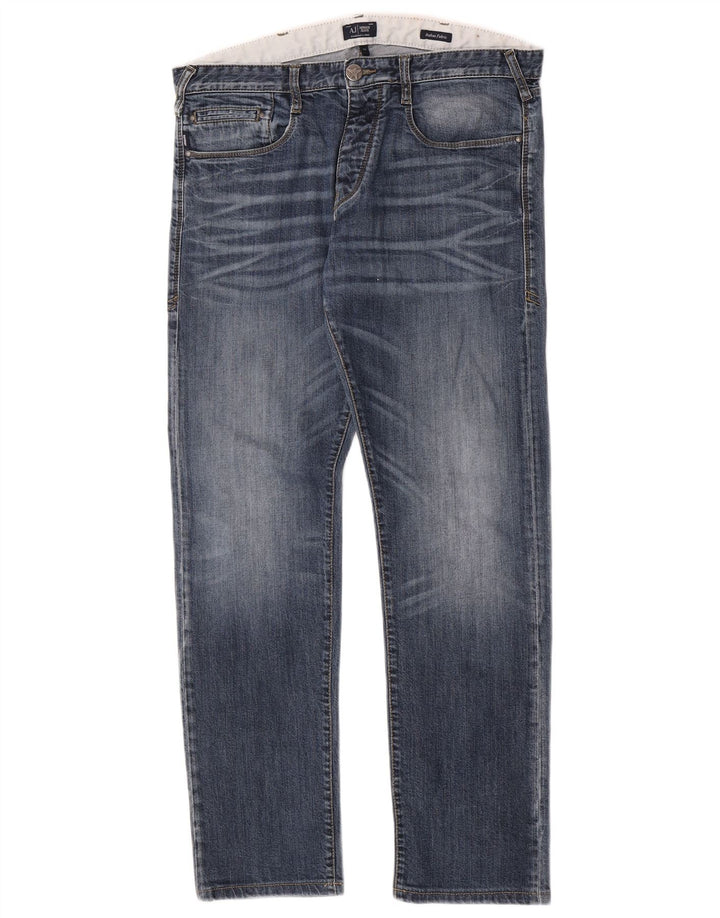 Jeans slim da donna Armani W33 L31 cotone blu