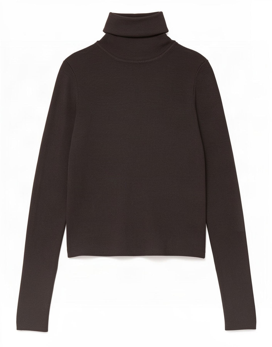 Maglione corto da donna Zara con collo alto, UK 12, viscosa grigio medio
