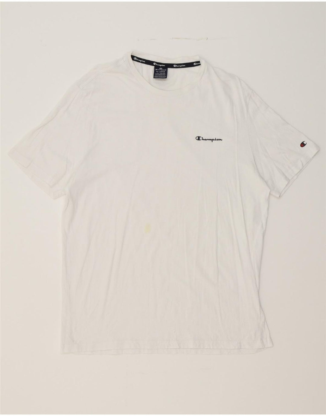 CHAMPION Mens T-Shirt Top 2XL White Vintage Champion and Second-Hand Champion from Messina Hembry 