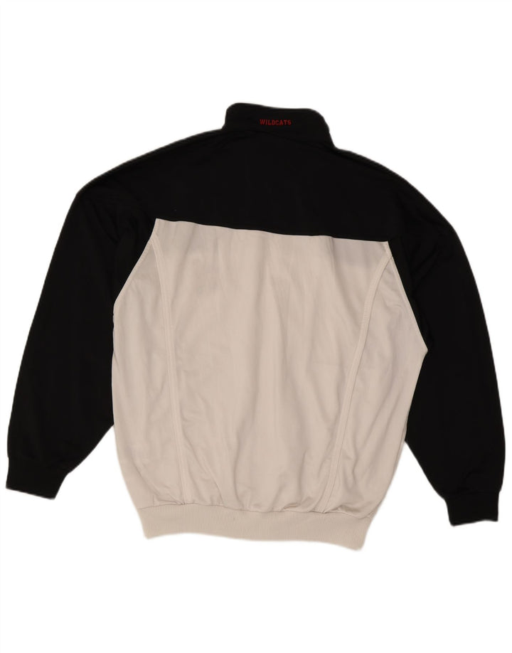 Giacca da ginnastica da uomo Adidas Wildcats Graphic, color block bianco medio