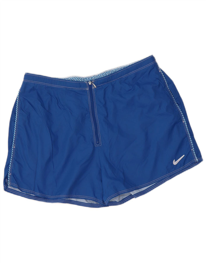 Pantaloncini sportivi Nike da donna US 8/10 nylon blu medio