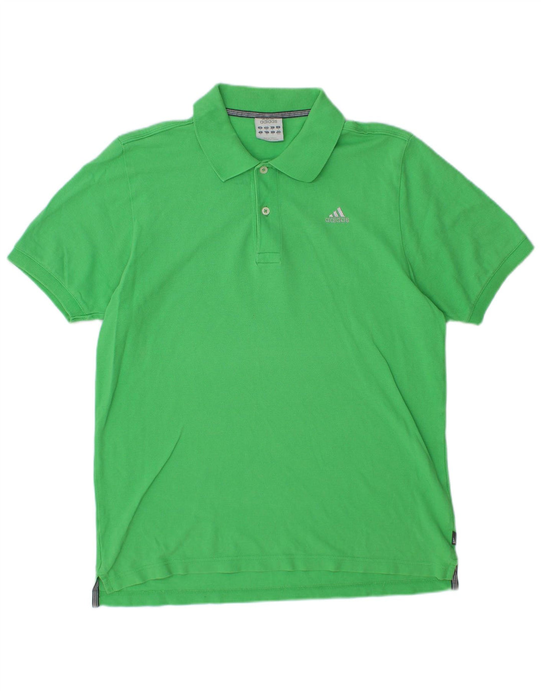 Polo ADIDAS da uomo in cotone verde medio