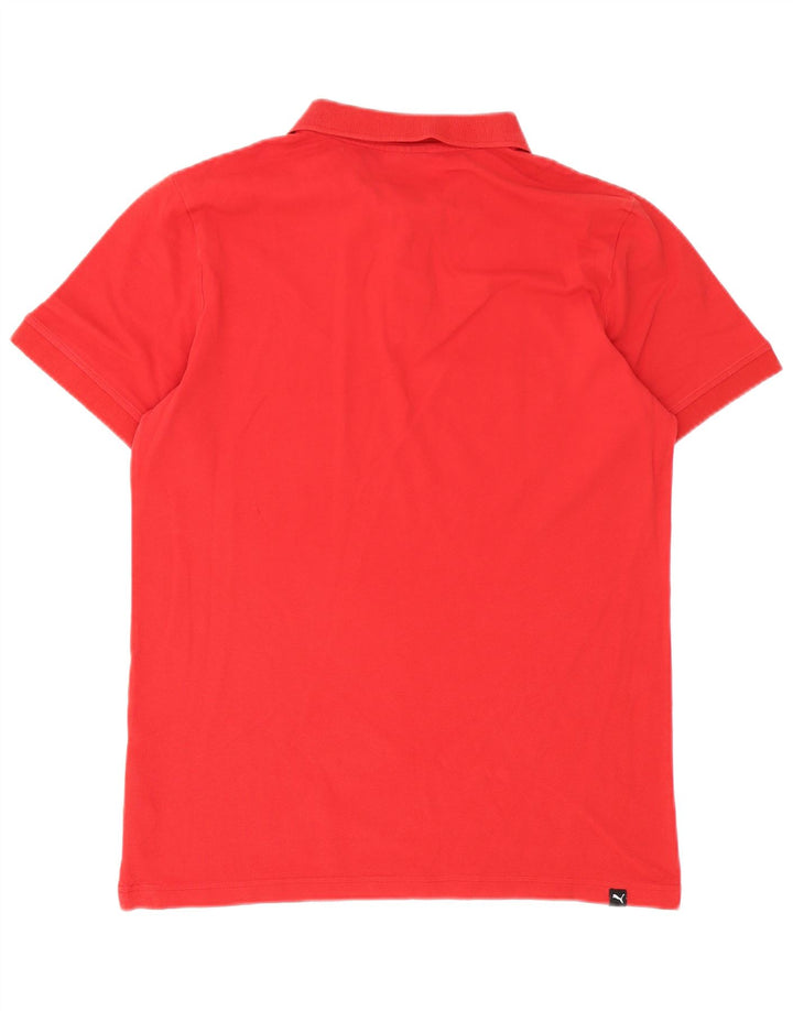 Polo da uomo Puma in cotone rosso medio