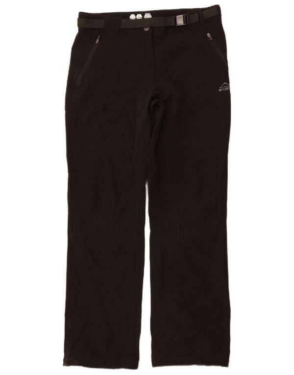 Pantaloni casual dritti da donna MCKINLEY UK 14 Large W32 L31 Nero