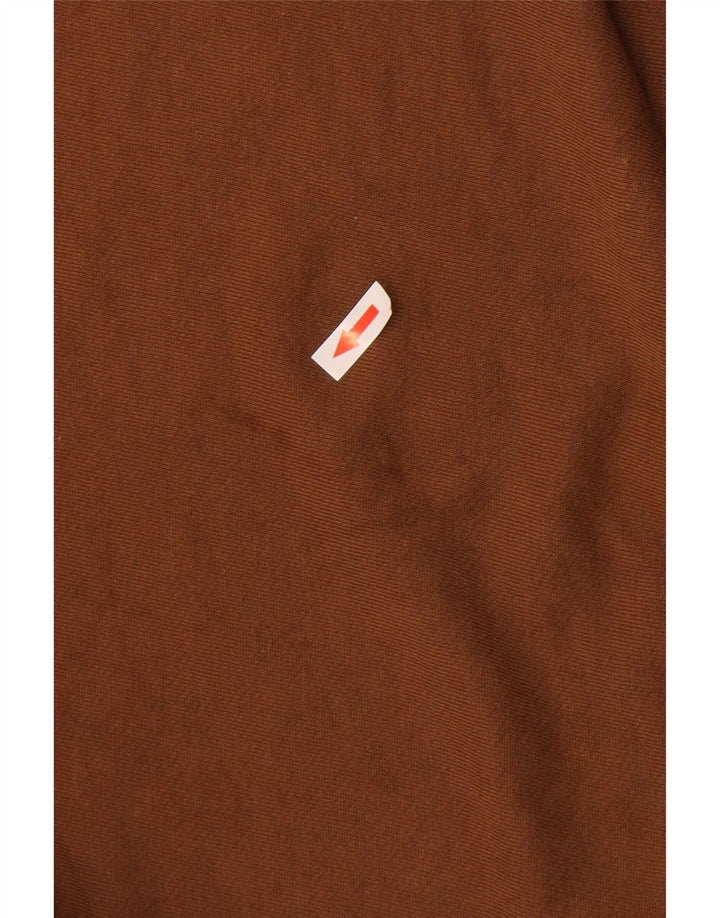 Felpa oversize da uomo Zara, maglione grande, cotone marrone