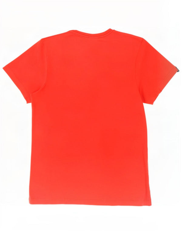 T-shirt grafica da uomo Adidas Top piccola in cotone rosso