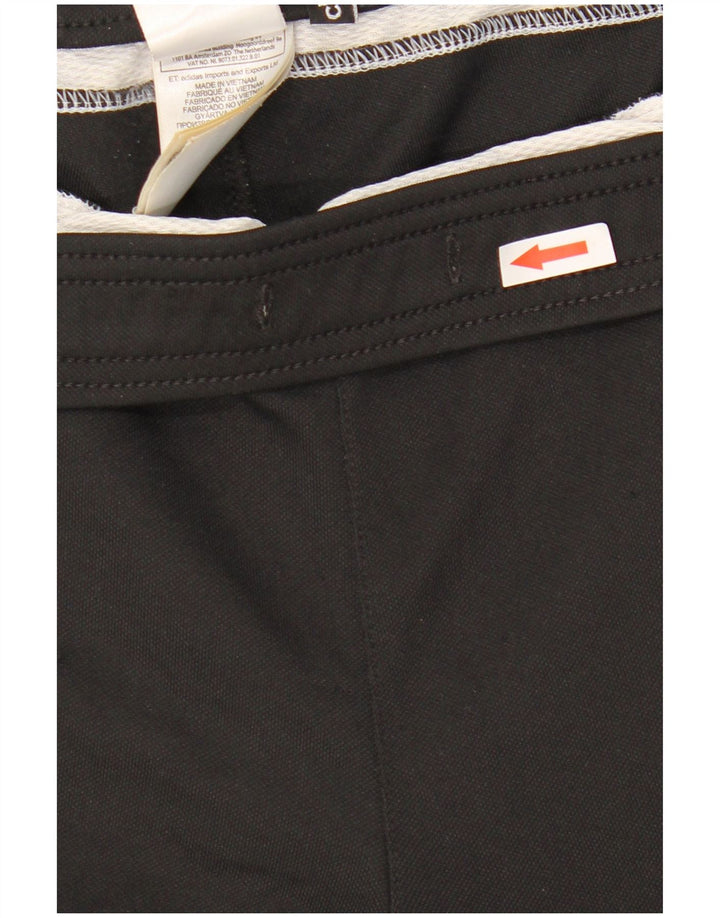 Pantaloni da tuta Adidas Climacool da uomo piccoli in poliestere color block nero