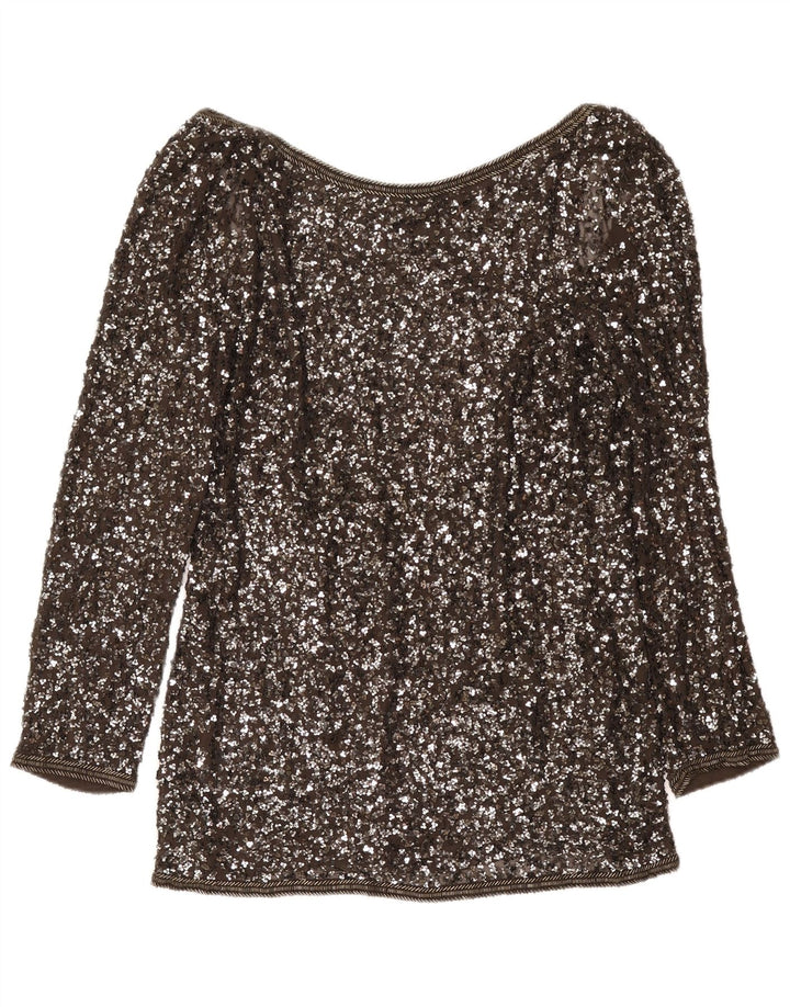 Camicetta a maniche lunghe da donna All Saints UK 14 Grigio medio