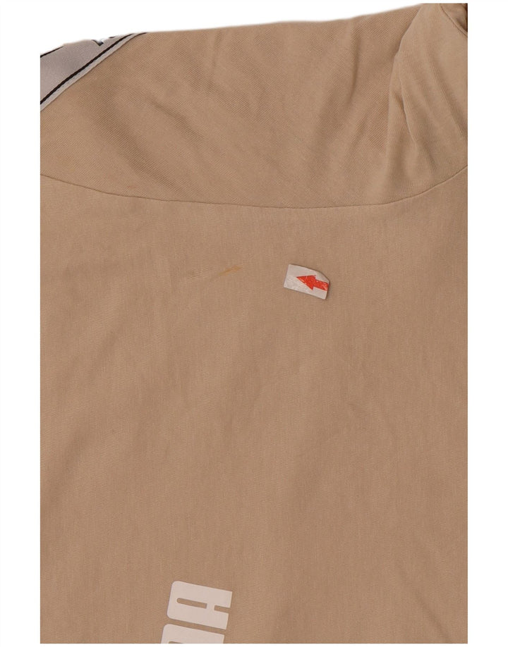 T-shirt grafica da uomo Puma Top in cotone color block beige medio
