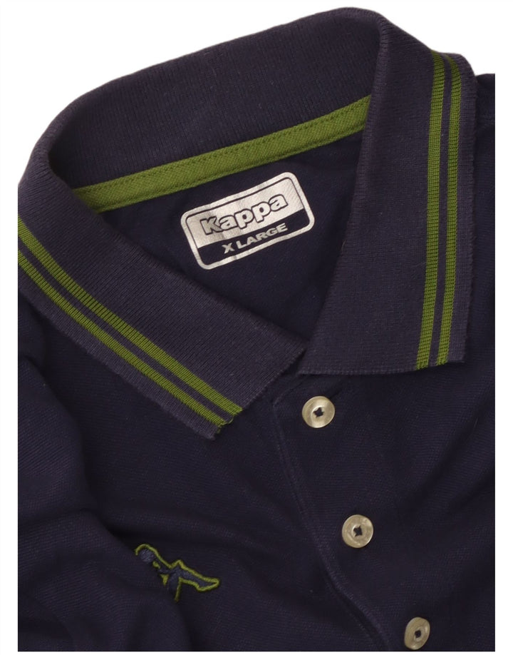 Polo Kappa da uomo XL blu navy