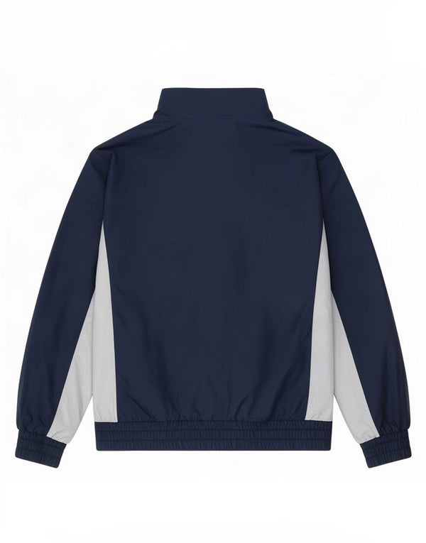 Giacca superiore della tuta da ragazzo Nike 10-11 anni color block blu navy medio
