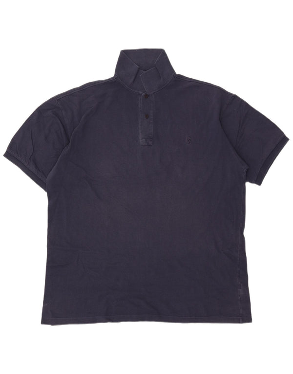 Polo da uomo Conte of Florence 2XL in cotone blu navy