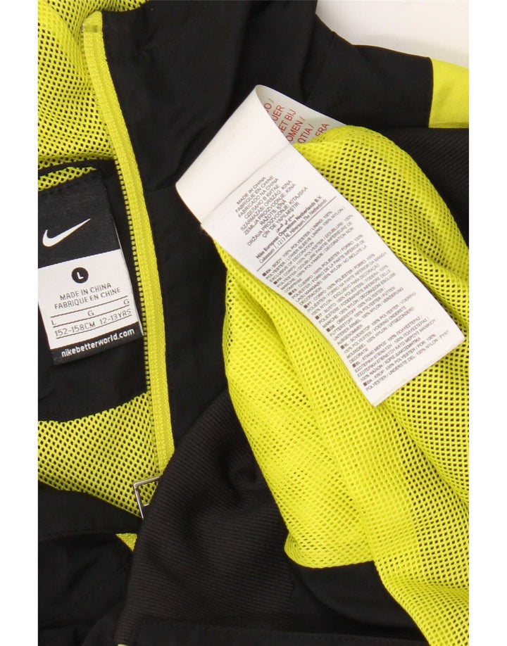 Giacca da ginnastica grafica da ragazzo Nike 12-13 anni Large Black Colourblock