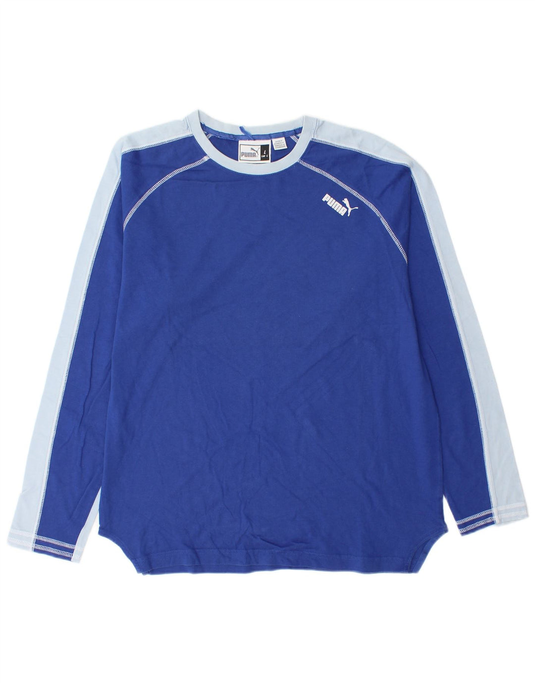 Maglia Puma da uomo a maniche lunghe grande blu color block