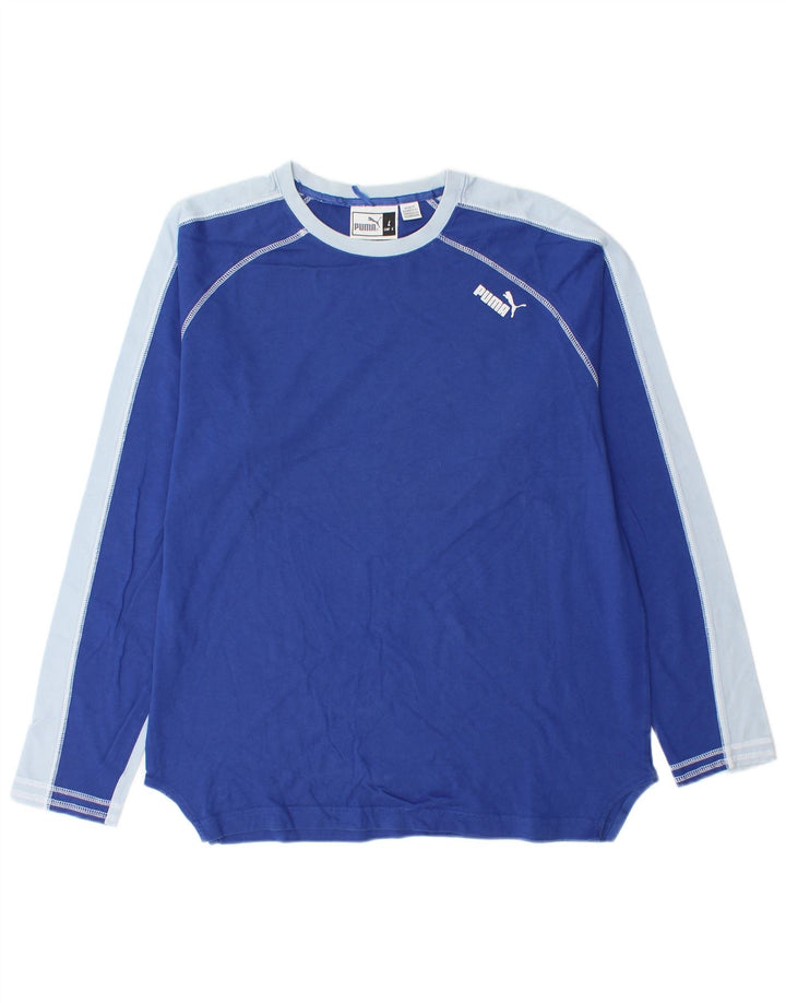 Maglia Puma da uomo a maniche lunghe grande blu color block