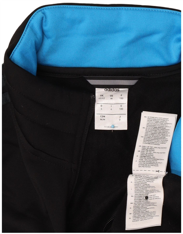 Giacca da tuta da uomo Adidas UK 40/42 Medium Nero Poliestere