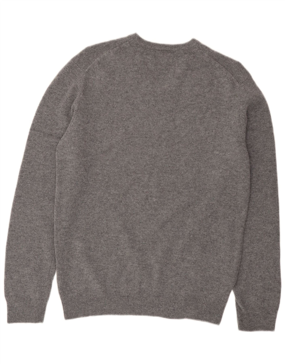 Giesswein Maglione da uomo con scollo a V UK 44 XL Lana grigia