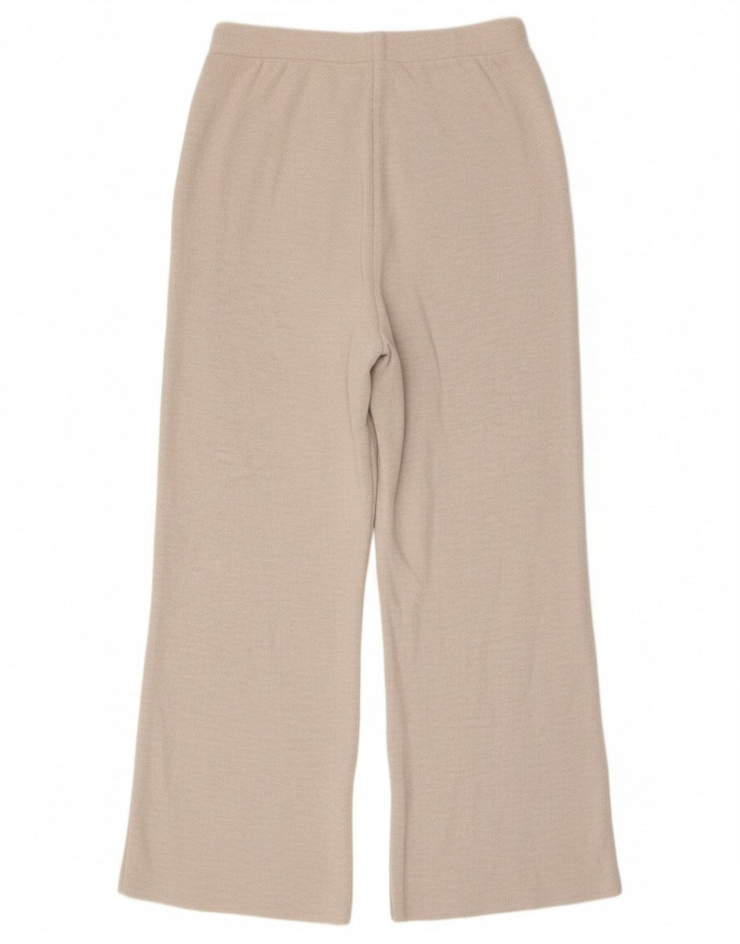 Pantaloni da tuta da donna Zara a gamba larga UK 14 Large in poliestere bianco sporco