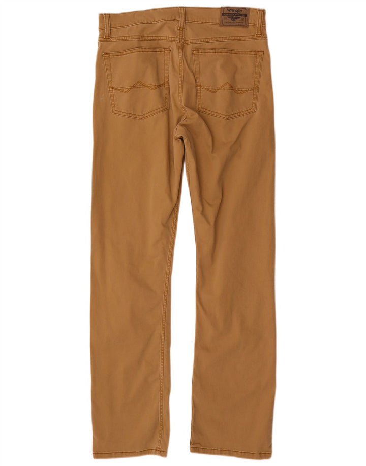 Pantaloni casual dritti da uomo Wrangler W30 L30 in cotone marrone