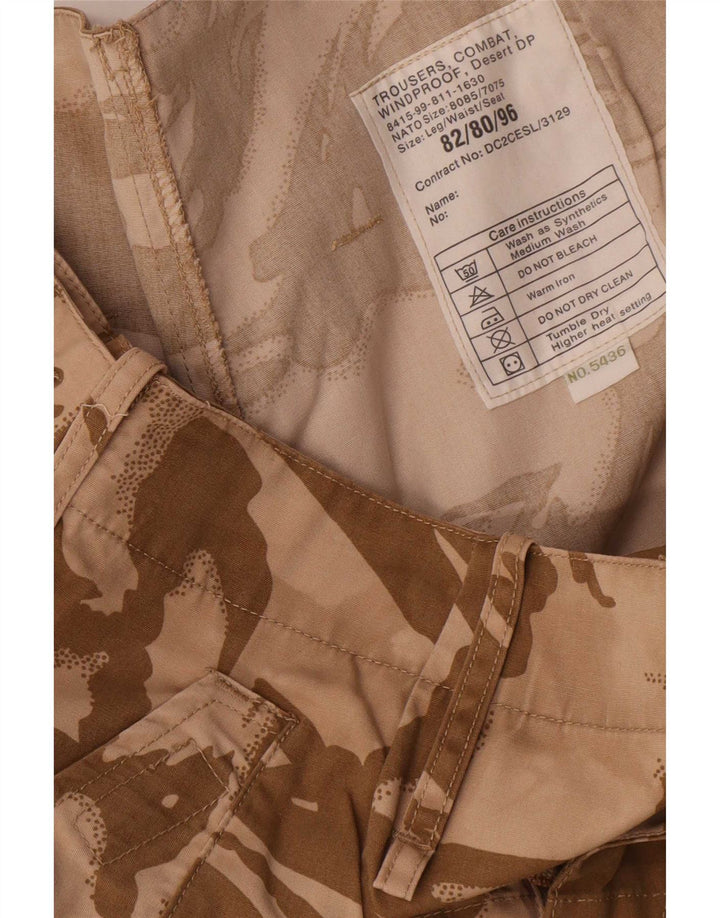 Pantaloni cargo dritti da uomo vintage W32 L31 Marrone