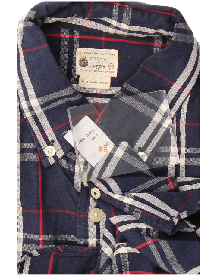 Camicia a quadri da uomo J. Crew XS in cotone a quadri blu navy