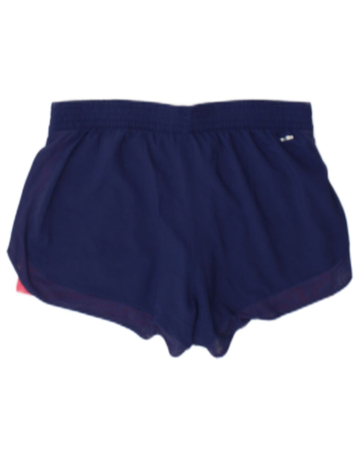 Pantaloncini sportivi Adidas Climalite da donna UK 10 piccoli poliestere blu