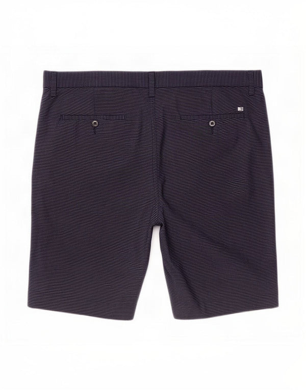 Marks & Spencer Mens Blue Harbour Chino Shorts Large W36 Navy Striped