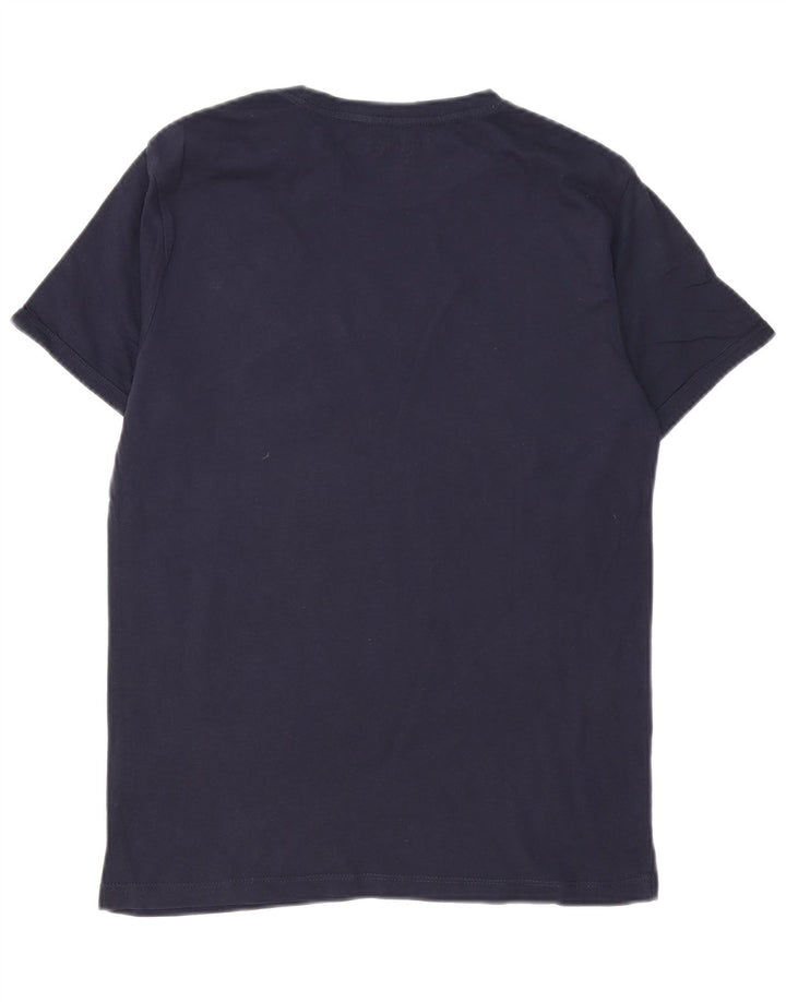 T-shirt grafica da uomo Liu Jo Top in cotone blu navy medio