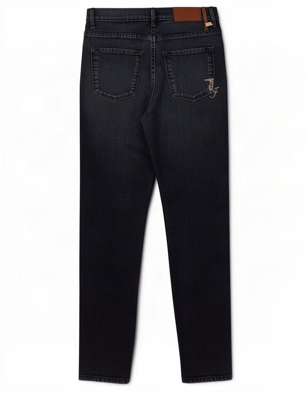 Jeans Skinny Donna Trussardi W26 L30 Blu Navy Cotone
