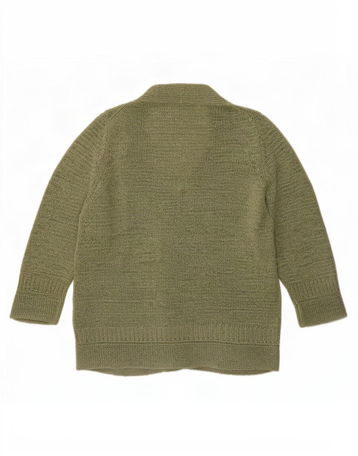 Maglione cardigan con maniche a 3/4 da donna Marks & Spencer UK 12 Medio Cachi