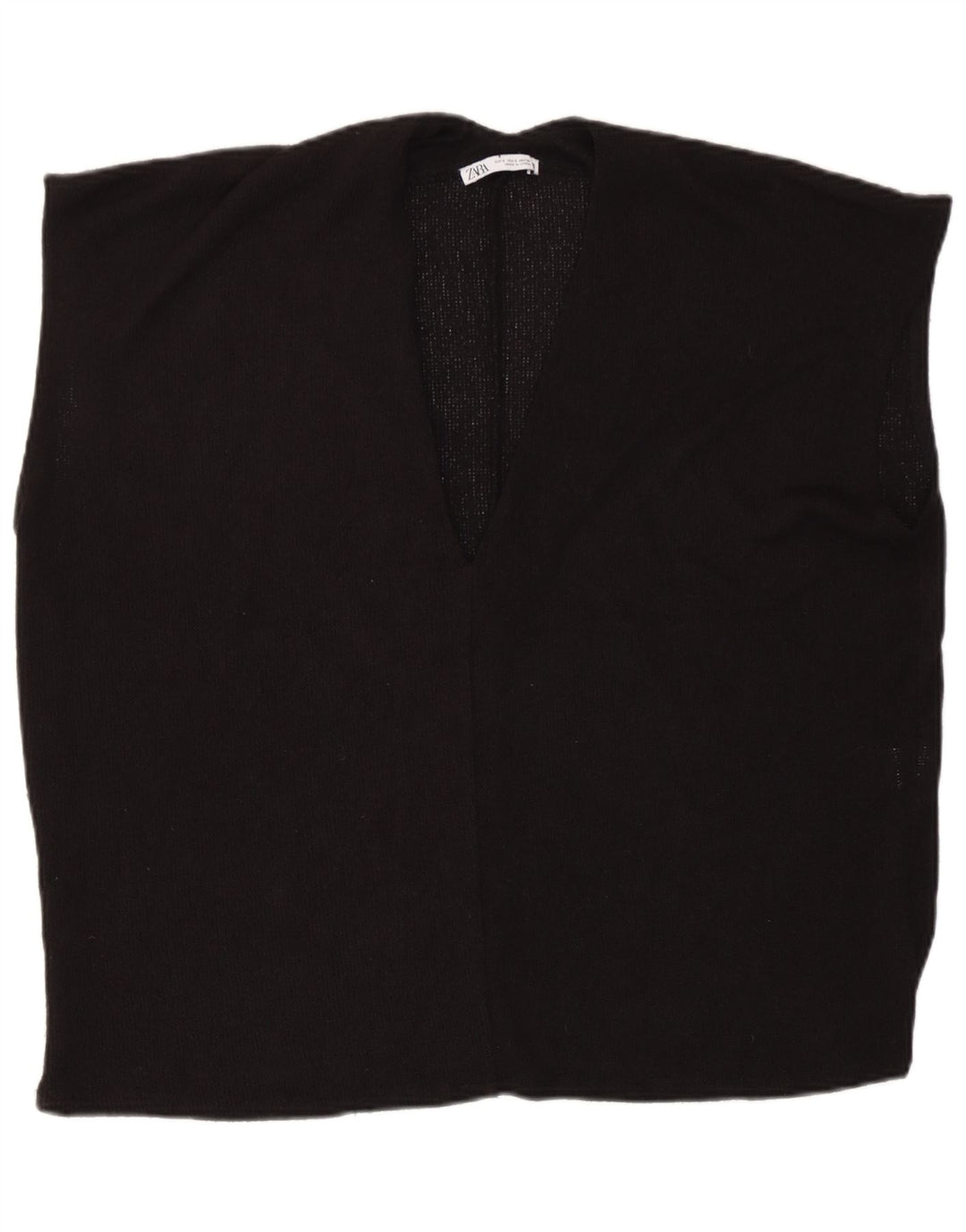 Canotta oversize da donna Zara UK 10 piccola in viscosa nera