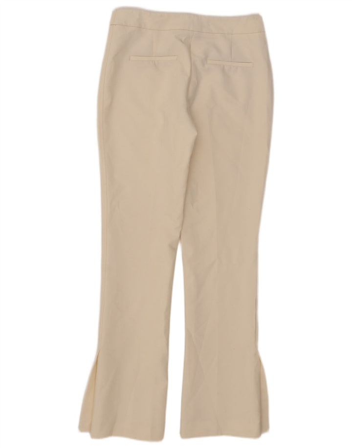 Pantaloni casual Bootcut da donna Zara medi W28 L32 poliestere bianco