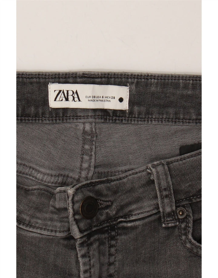 ZARA Womens Straight Jeans EU 38 Small W28 L26 Grey Cotton Vintage Zara and Second-Hand Zara from Messina Hembry 