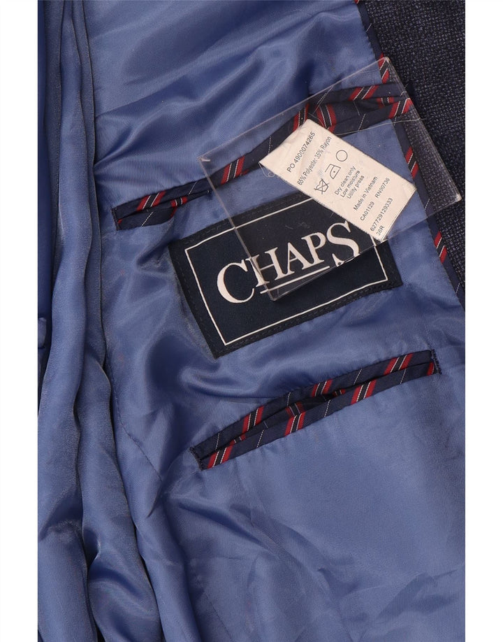 Giacca blazer da uomo a 2 bottoni CHAPS UK 38 poliestere medio blu navy
