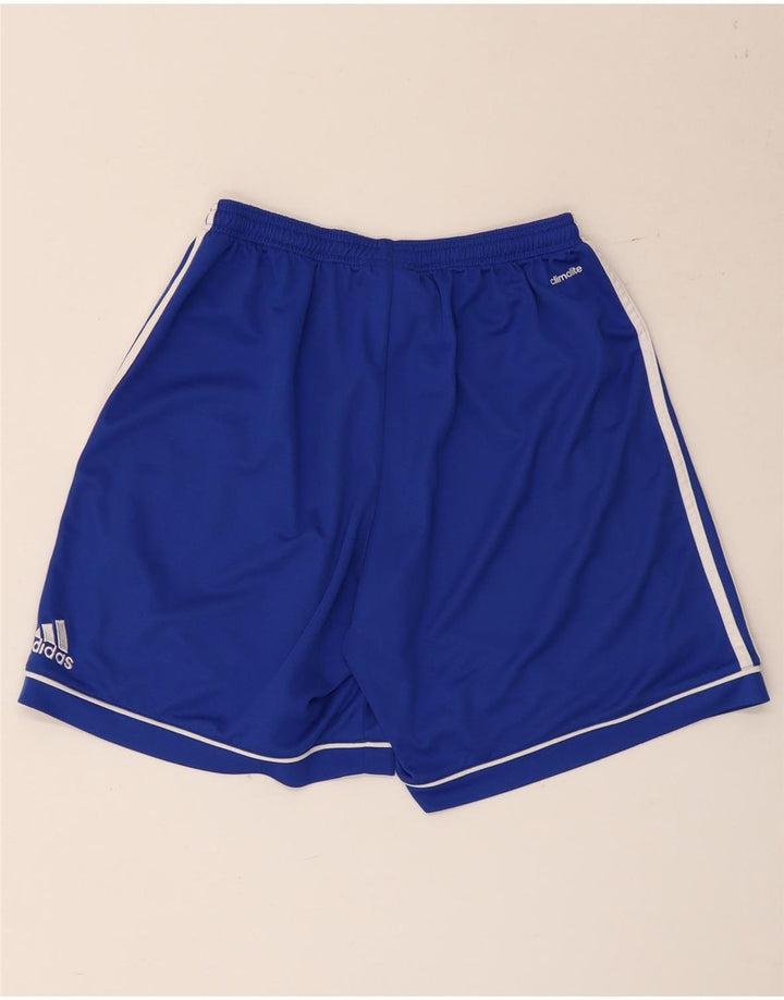 Pantaloncini sportivi Adidas Climalite da uomo grandi in poliestere blu
