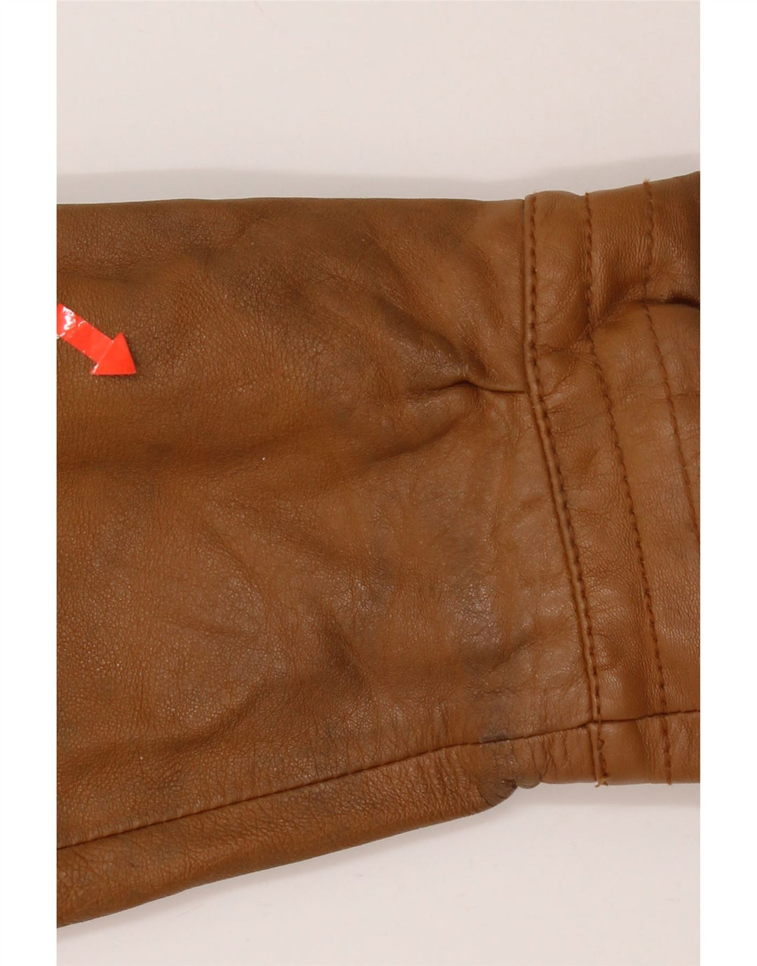 Giacca in pelle da donna vintage IT 44 in pelle marrone medio