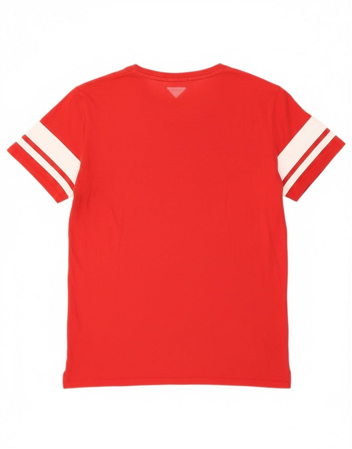 T-shirt grafica da uomo Tommy Hilfiger Top in cotone rosso medio