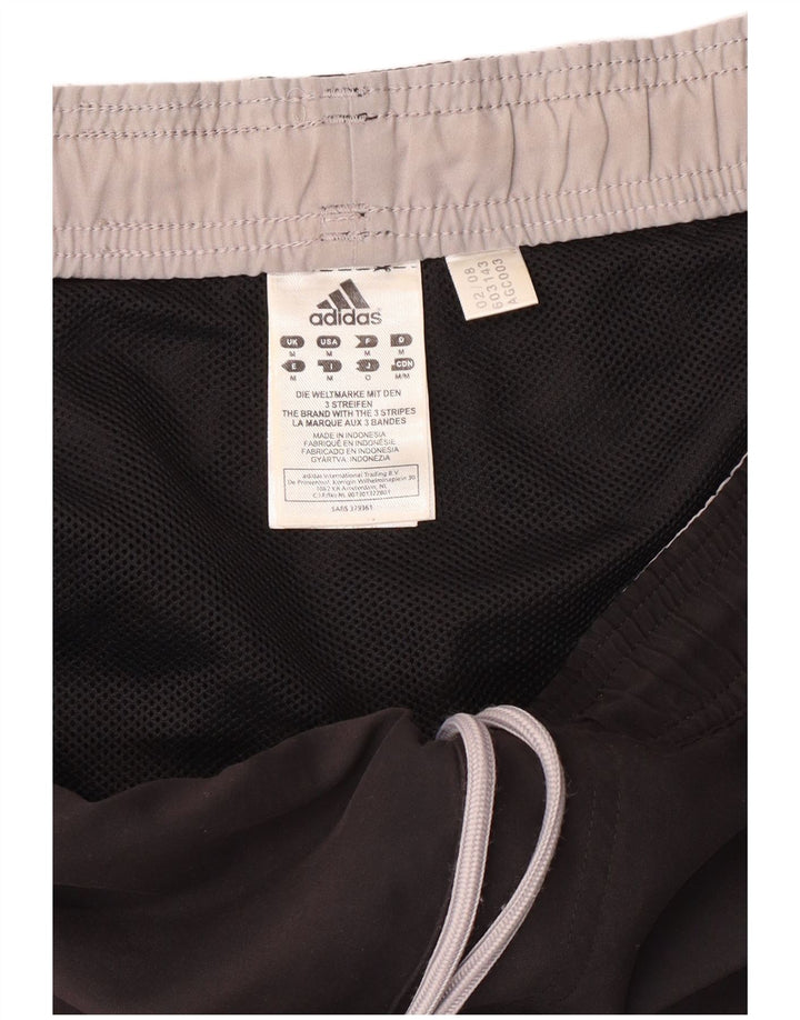 Pantaloncini sportivi Adidas da uomo con grafica media in poliestere nero