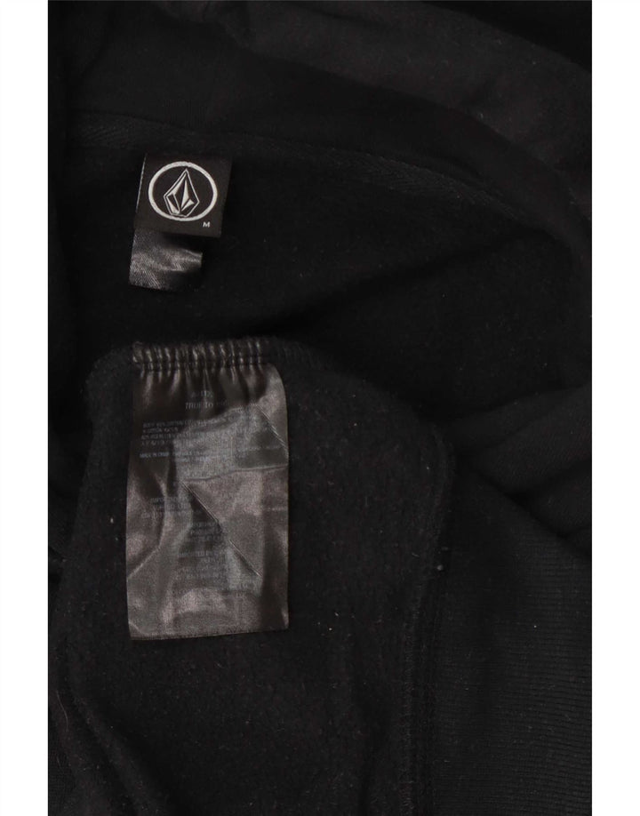 Felpa con cappuccio grafica da uomo Volcom in cotone grigio medio