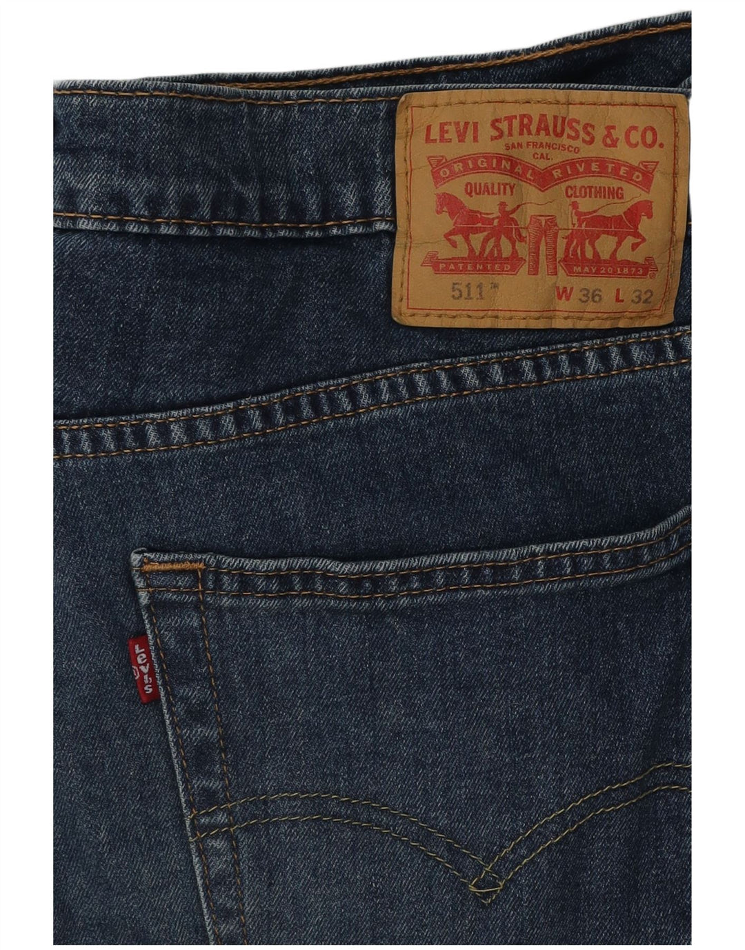 Jeans Levi's Uomo 511 Slim W36 L32 Cotone Blu