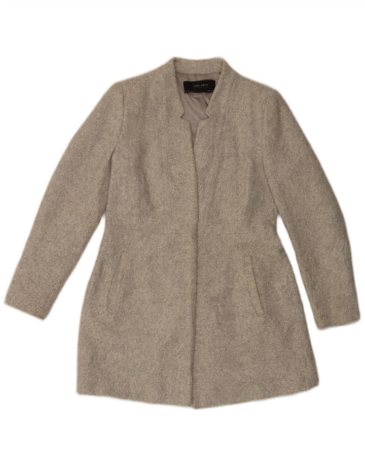 Cappotto Zara da donna UK 14 grande poliestere grigio