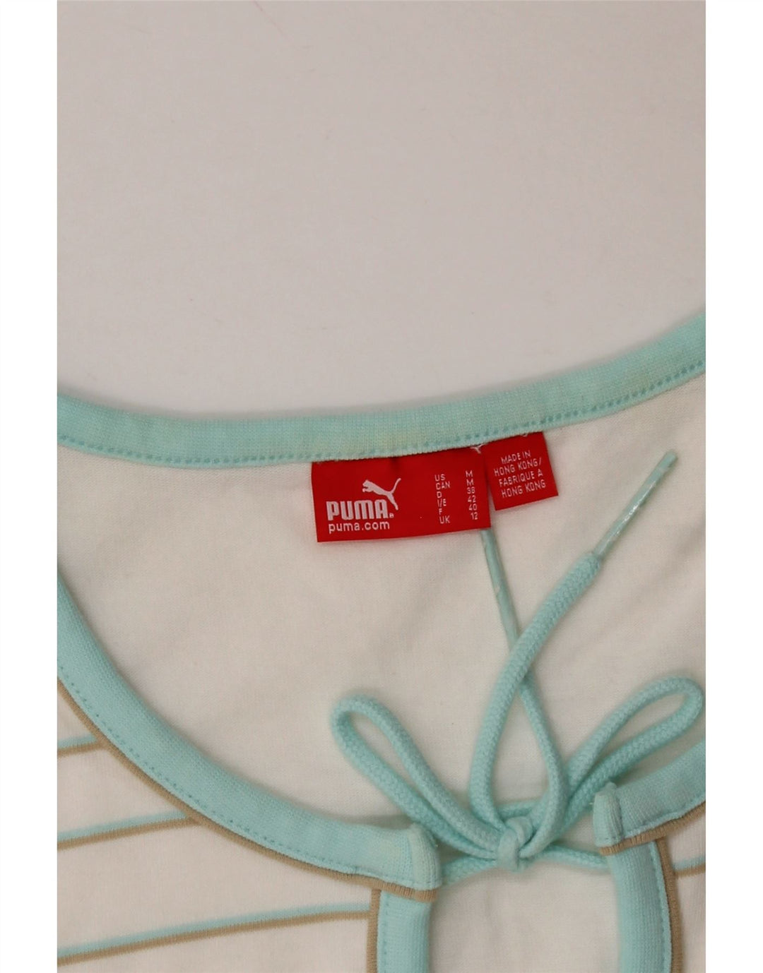 Canotta grafica da donna PUMA UK 12 Medium White Striped