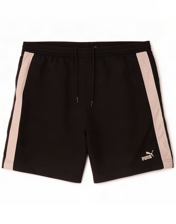 Puma Pantaloncini sportivi da uomo Medium Black Colourblock Nylon