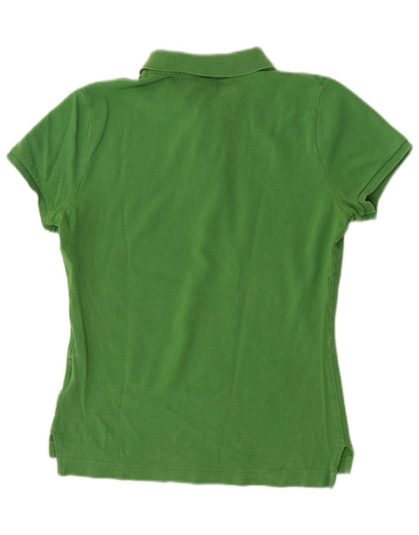 Polo skinny da donna Ralph Lauren UK 12 cotone verde medio