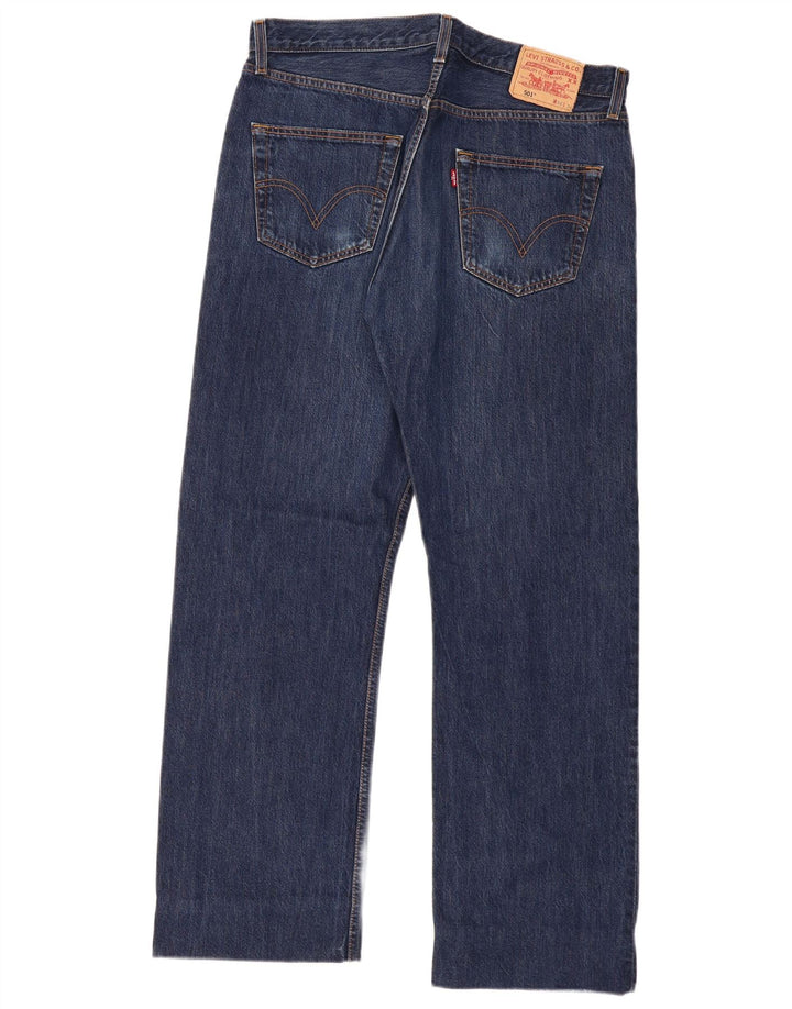 LEVI'S Jeans dritti da uomo 501 W36 L30 cotone blu navy